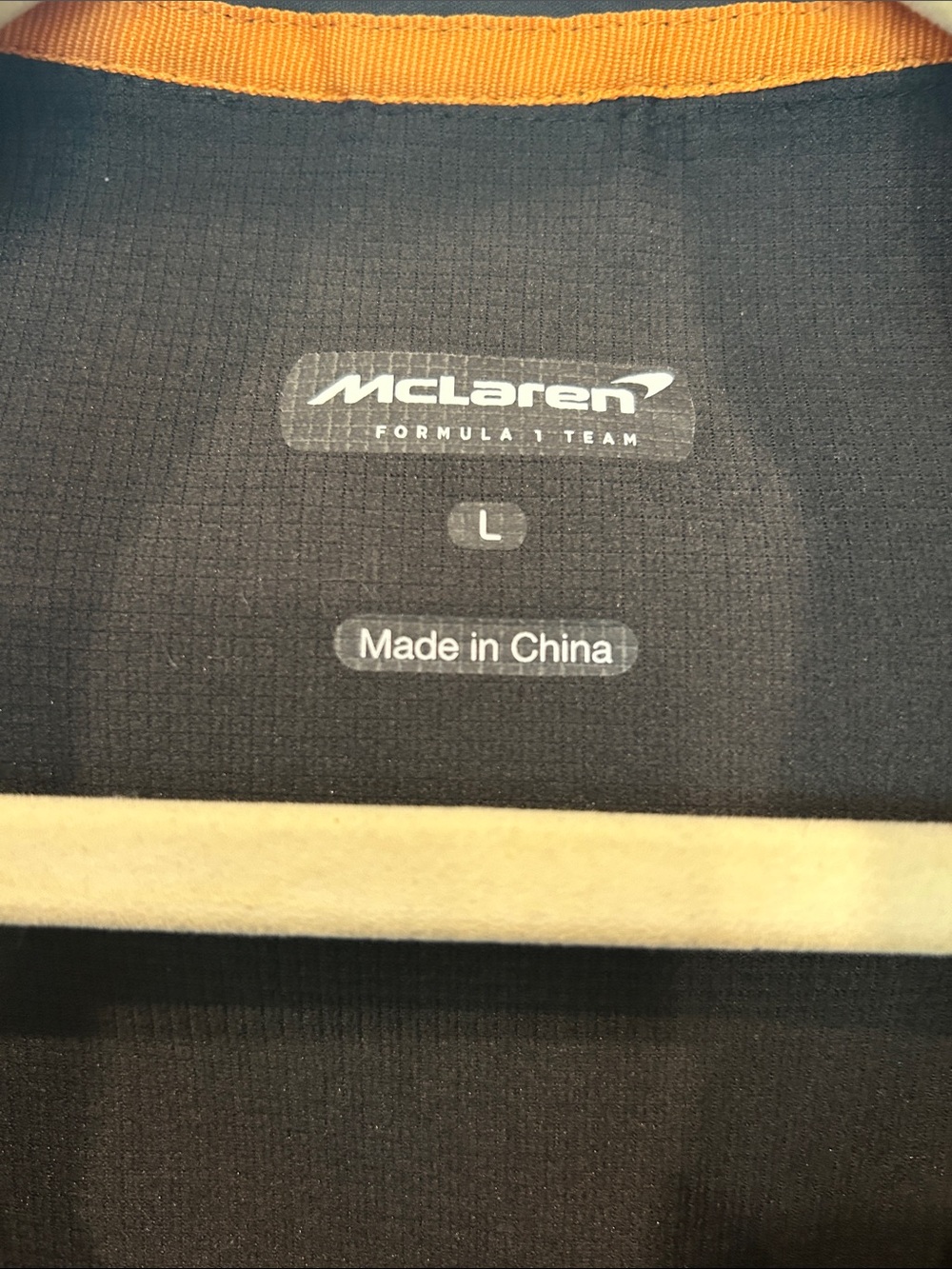 McLaren Gray Softshell Vest with Orange Trim - Picture 2 of 4